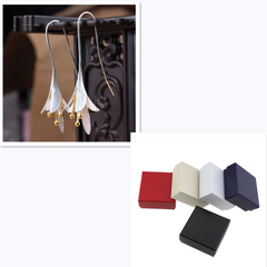 Stunning Long Floral Earrings in Luxury Gift Box